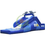 cheap inflatable dolphin water slides
